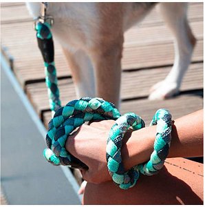 LEASH ROPE MULTICOLOR BLUE LAGOON 