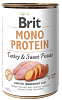 Brit Dog Κονσέρβα Monoprotein Turkey & Sweet Potato 400gr