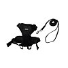 CAT VEST HARNESS WITH LEASH BLACK SMALL