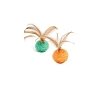 CAT TOY-2PCS/PACKBALL 5*10cm ORANGE+GREEN
