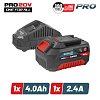 STARTER KIT 20V BORMANN PRO 4.0Ah + ΦΟΡΤΙΣΤΗΣ 2.4A