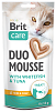 Brit Care Cat SN Duo Mousse Whitefish&Tuna 4x14gr