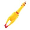LATEX TOY WHITE CHICKEN WITH SOUND 7CM