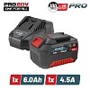 Starter Kit 20v Bormann Pro 6,0Ah+Φορτιστης 4,5Α