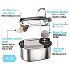 Pet Water Fountain Faucet Stain Steel 3,2lt