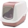 SA Nestor Τουαλέτα Γάτας Κλειστή Λευκό Ροζ 