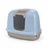 The Cat Cave Κλειστη Λεκανη Γατας Γωνιακη Baby Blue58*45*40