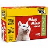 Miau Miau Pouch Beef in Gravy 12x100gr